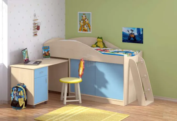 Кровать чердак Дюймовочка 3