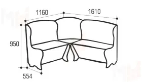Кухонный уголок Аленка-17 (венге/терра 101)