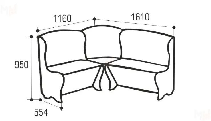 Кухонный уголок Аленка-17 (венге/терра 101)