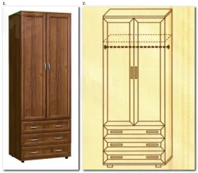 Шкаф для одежды № 100