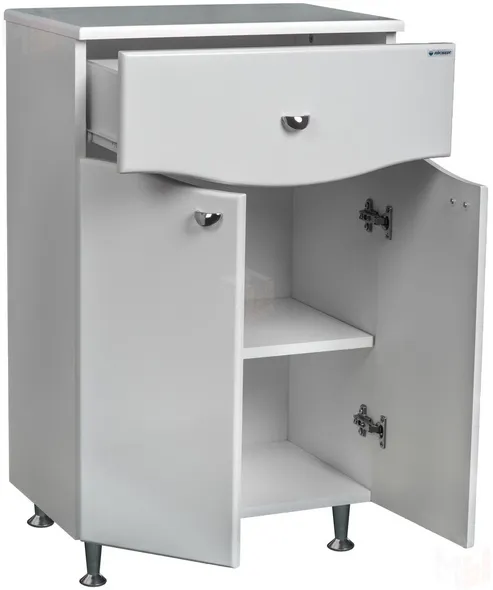 Комод Домино 50 Волна с верхним ящиком В1 Айсберг