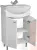 Тумба под умывальник Домино "Уют 55 Волна" без ящика Айсберг