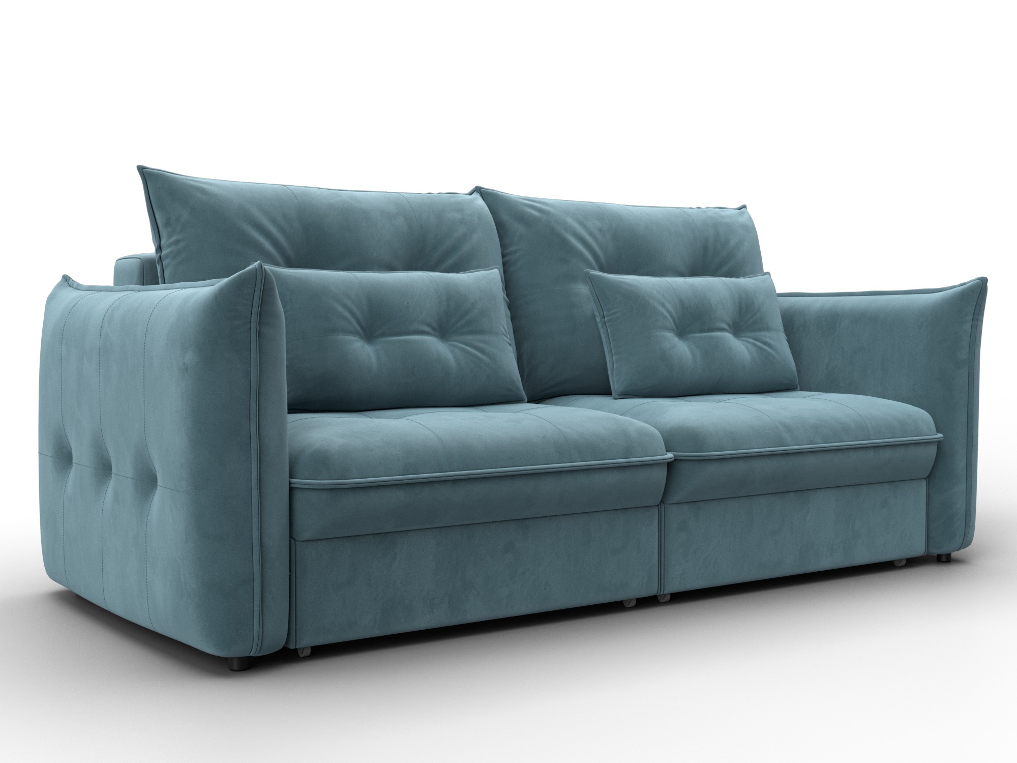 Диван прямой Лига-100 НПБ ( SEVEN 113 бирюзовый )