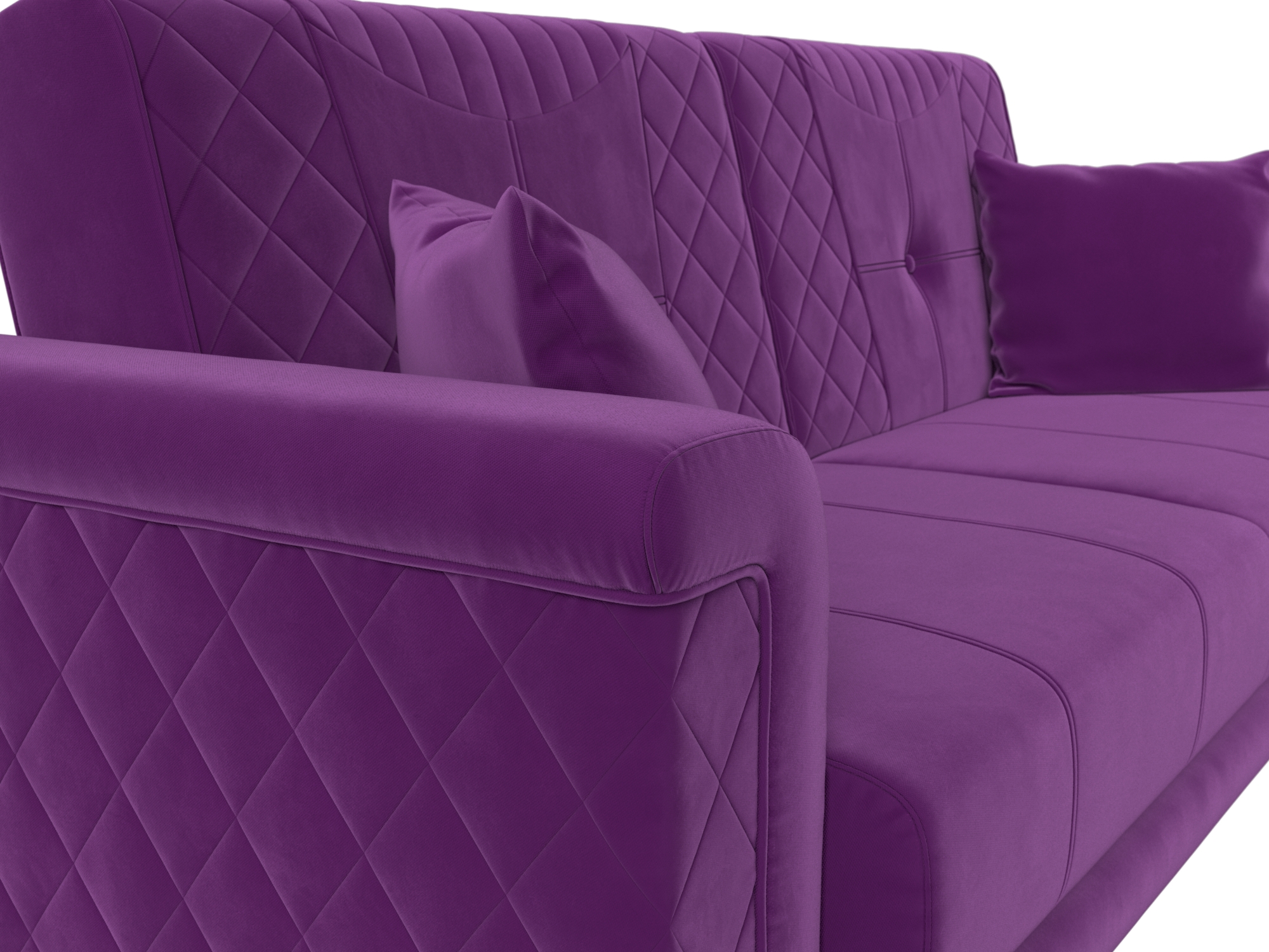 Прямой диван Неаполь (Фиолетовый)