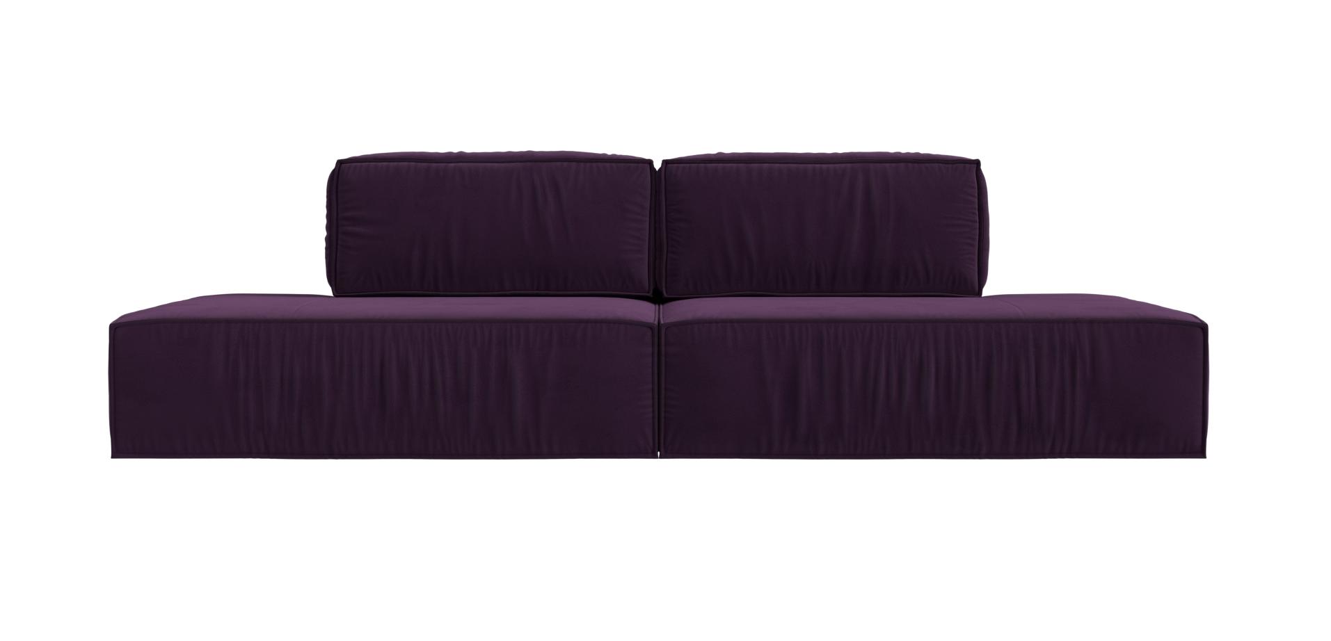 Прямой диван Прага лофт (Фиолетовый)