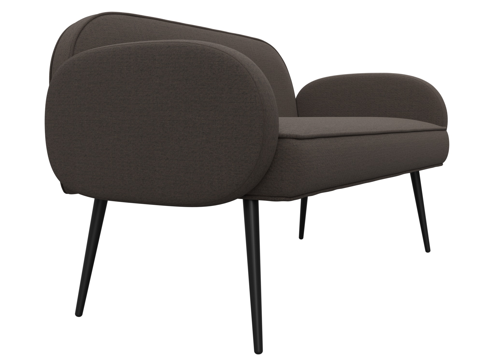 Диван прямой Лига-086 ( Амур 05 коричневый )