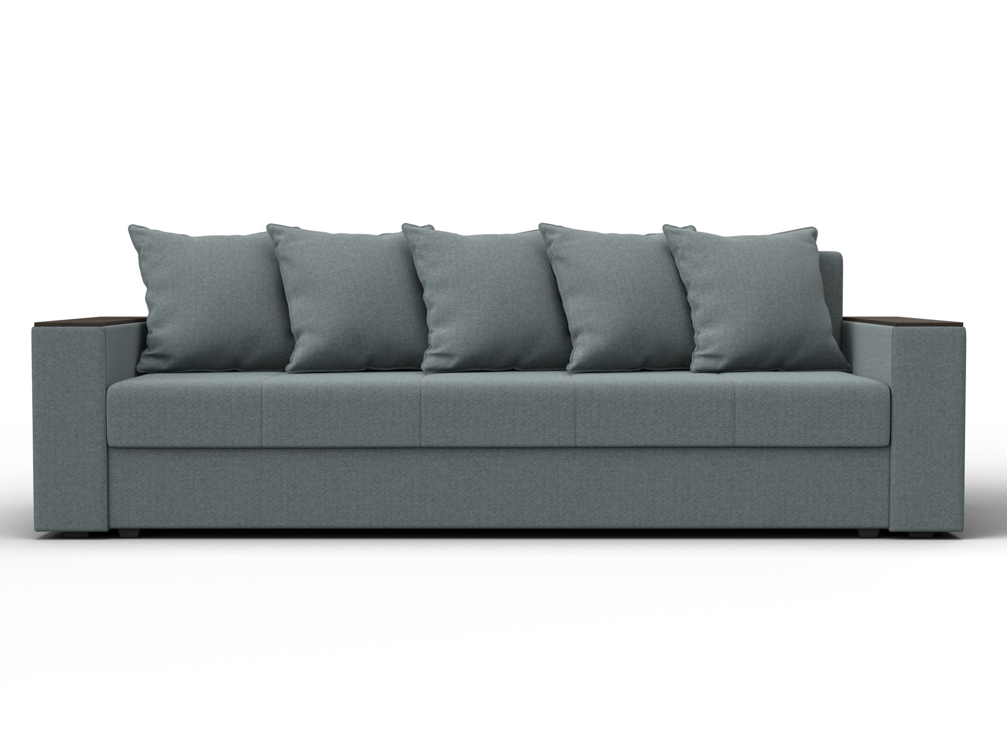 Диван прямой Дубай Лайт ( Амур 07 серый )