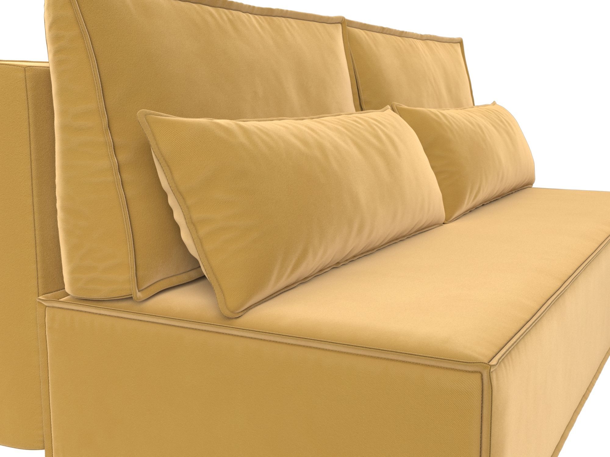 Прямой диван Фабио Лайт (Желтый)