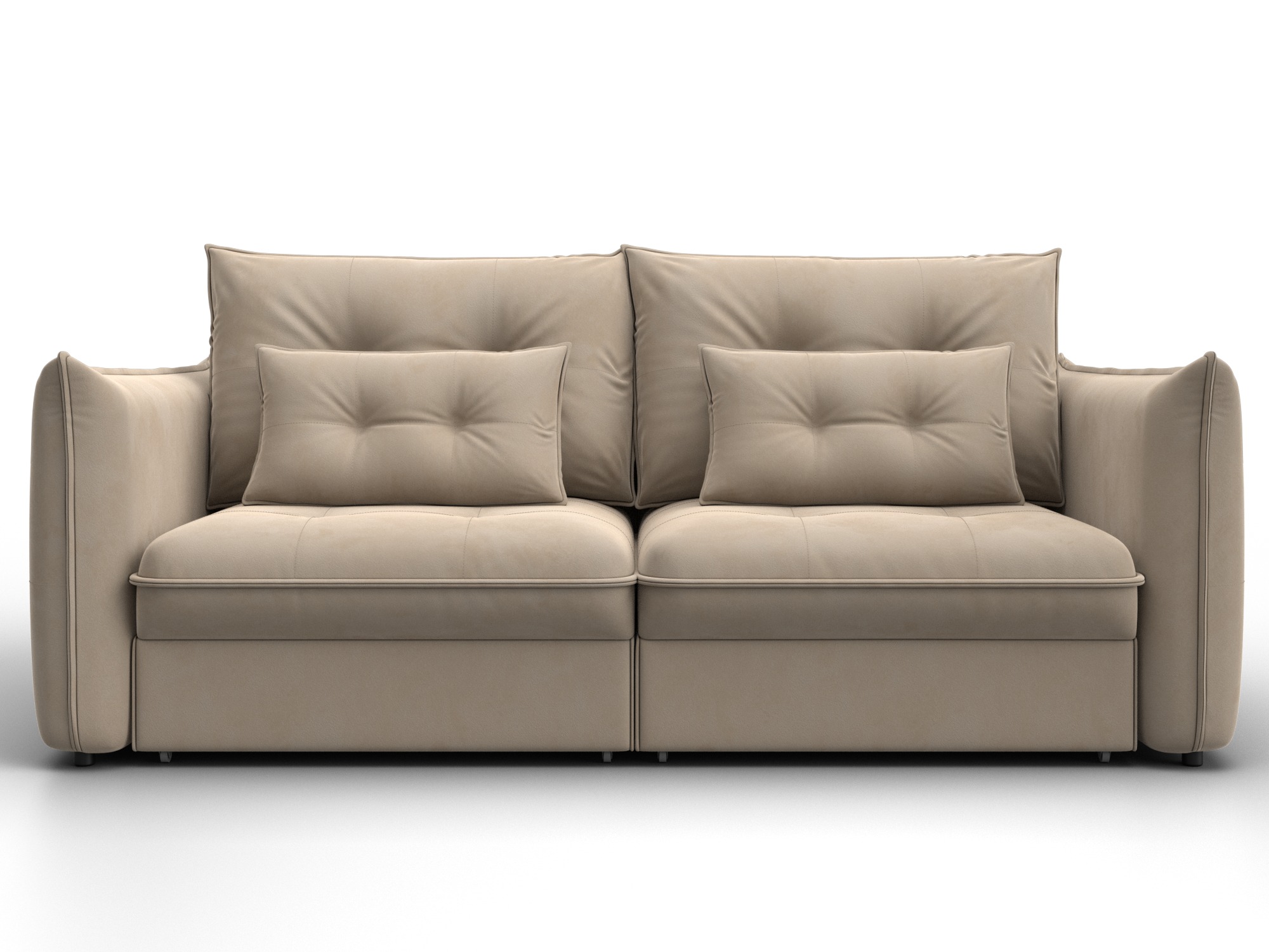 Диван прямой Лига-100 НПБ ( SEVEN 729 бежевый )