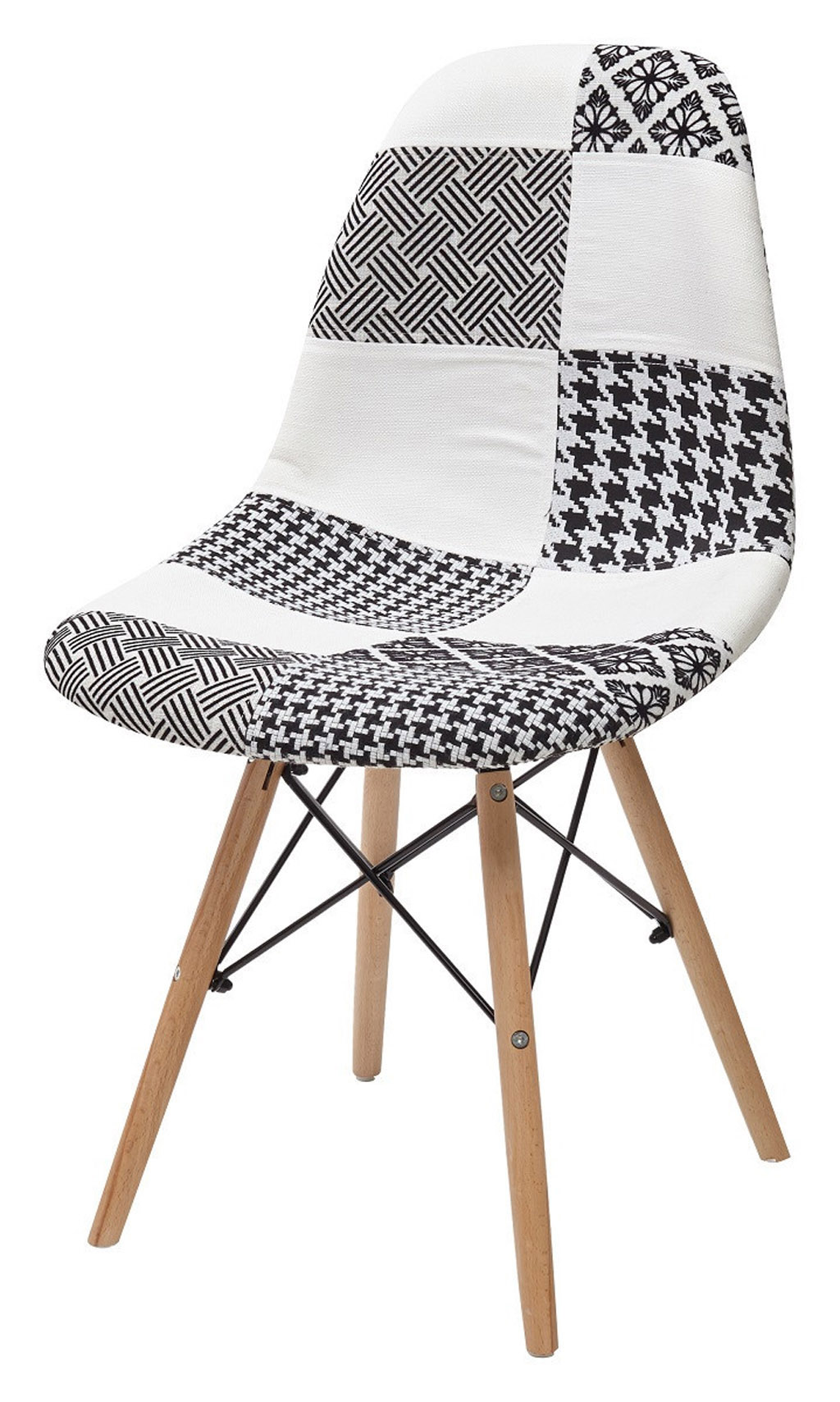 Стул Eames DSW Patchwork BW