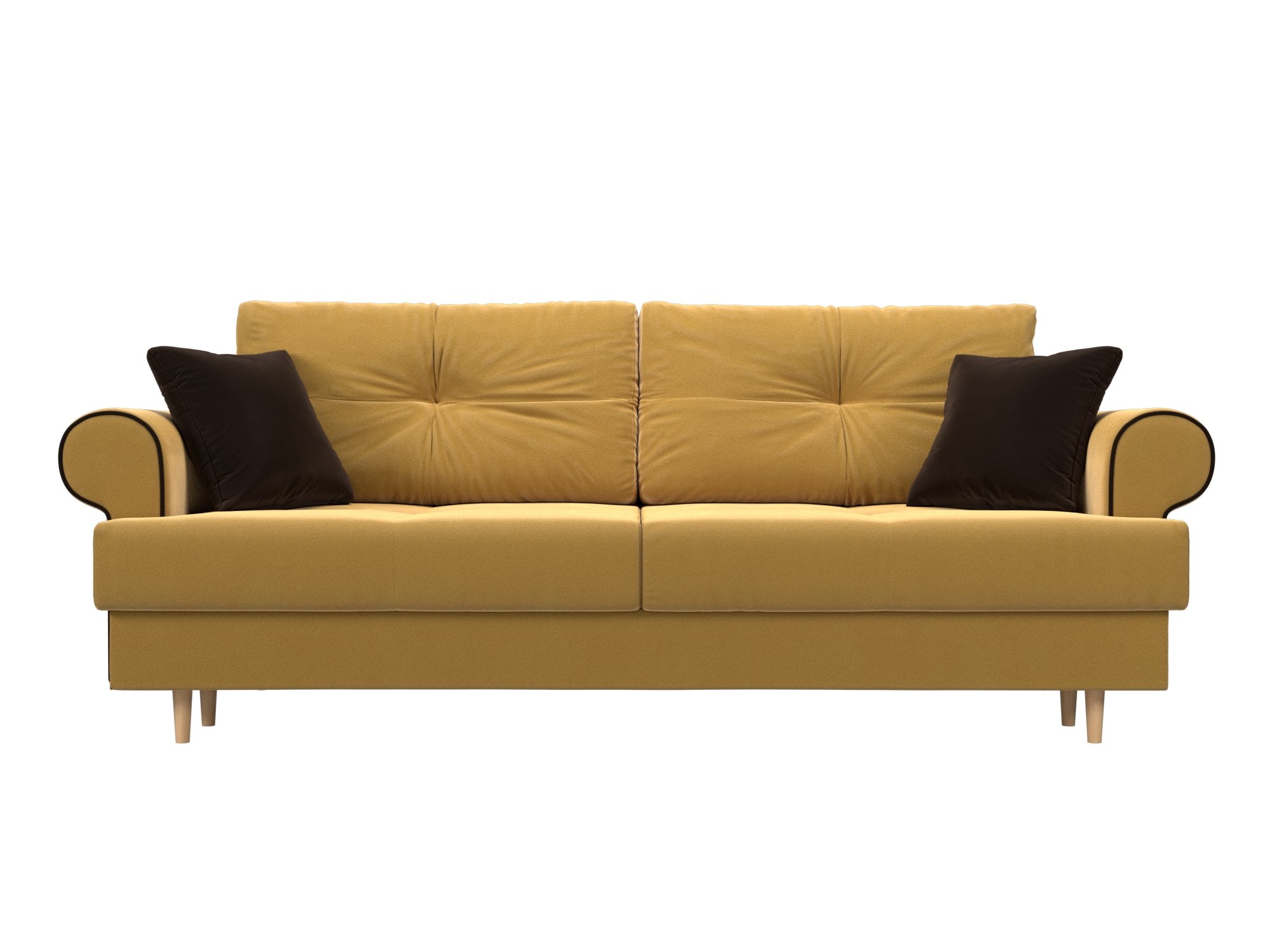 Прямой диван Сплин (Желтый)