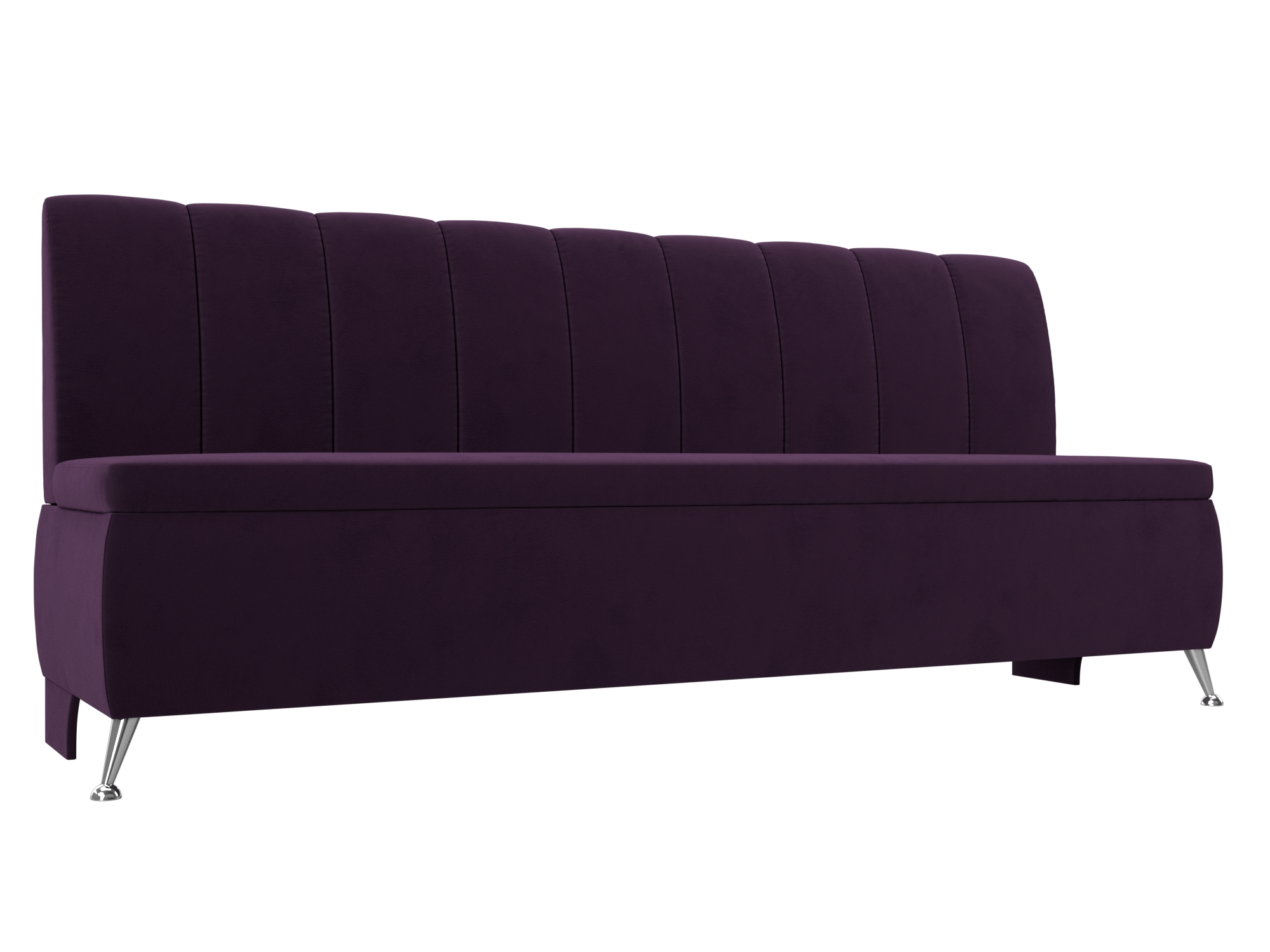 Кухонный прямой диван Кантри (Фиолетовый)