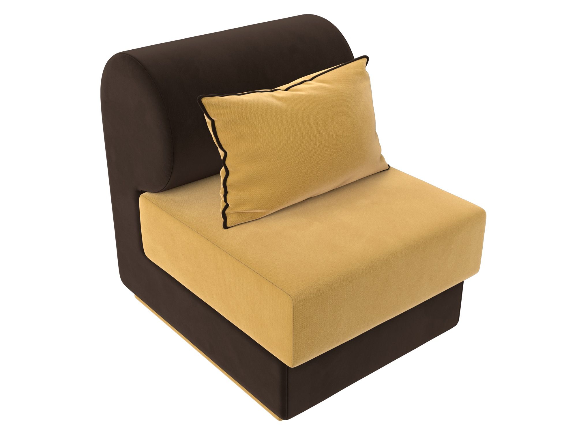 Кресло Кипр (Желтый\коричневый)