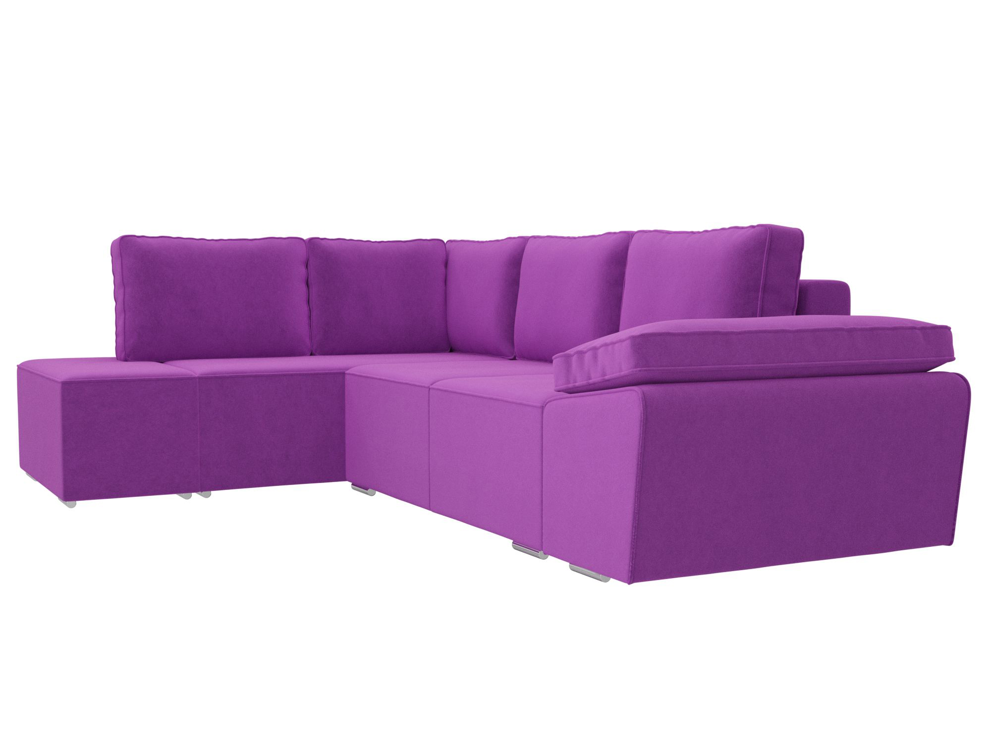 Угловой диван Хьюго левый угол (Фиолетовый)