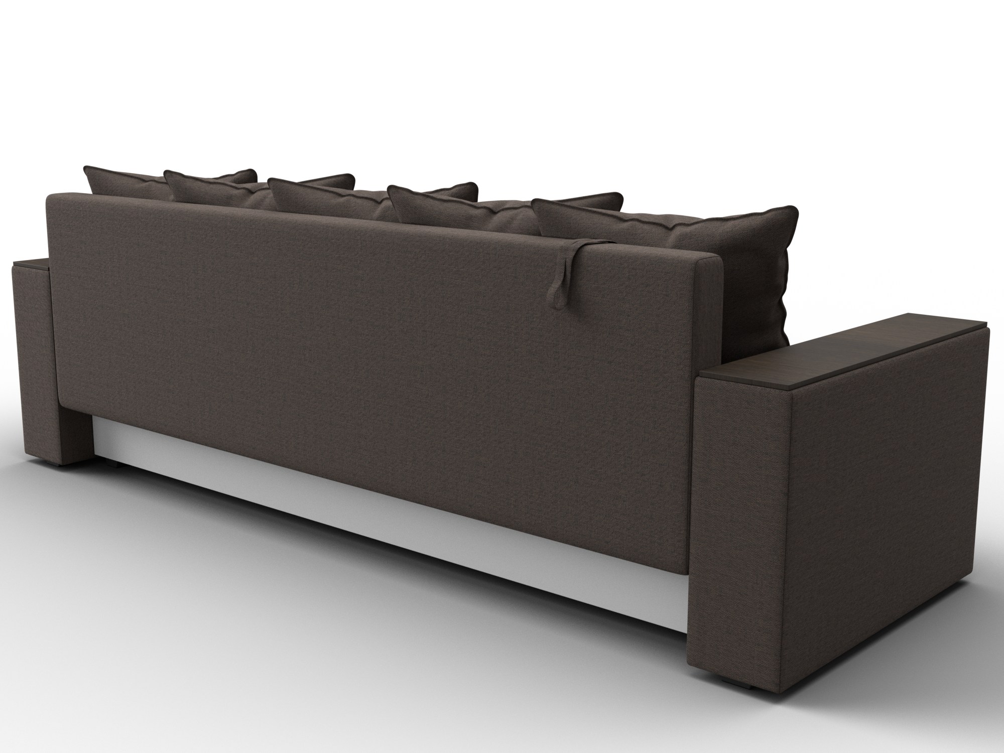 Диван прямой Дубай Лайт ( Амур 05 коричневый )