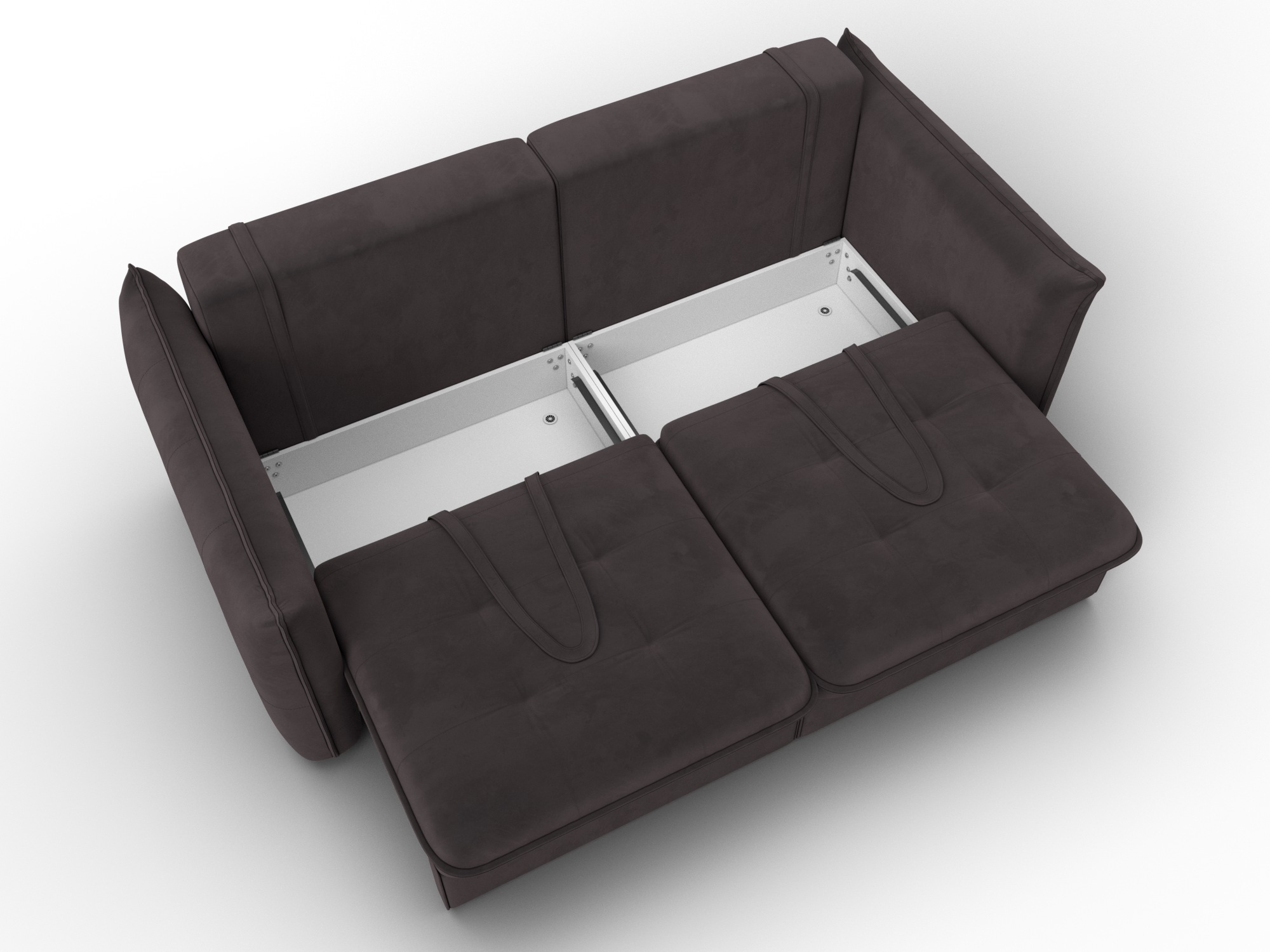 Диван прямой Лига-100 НПБ ( SEVEN 727 коричневый )