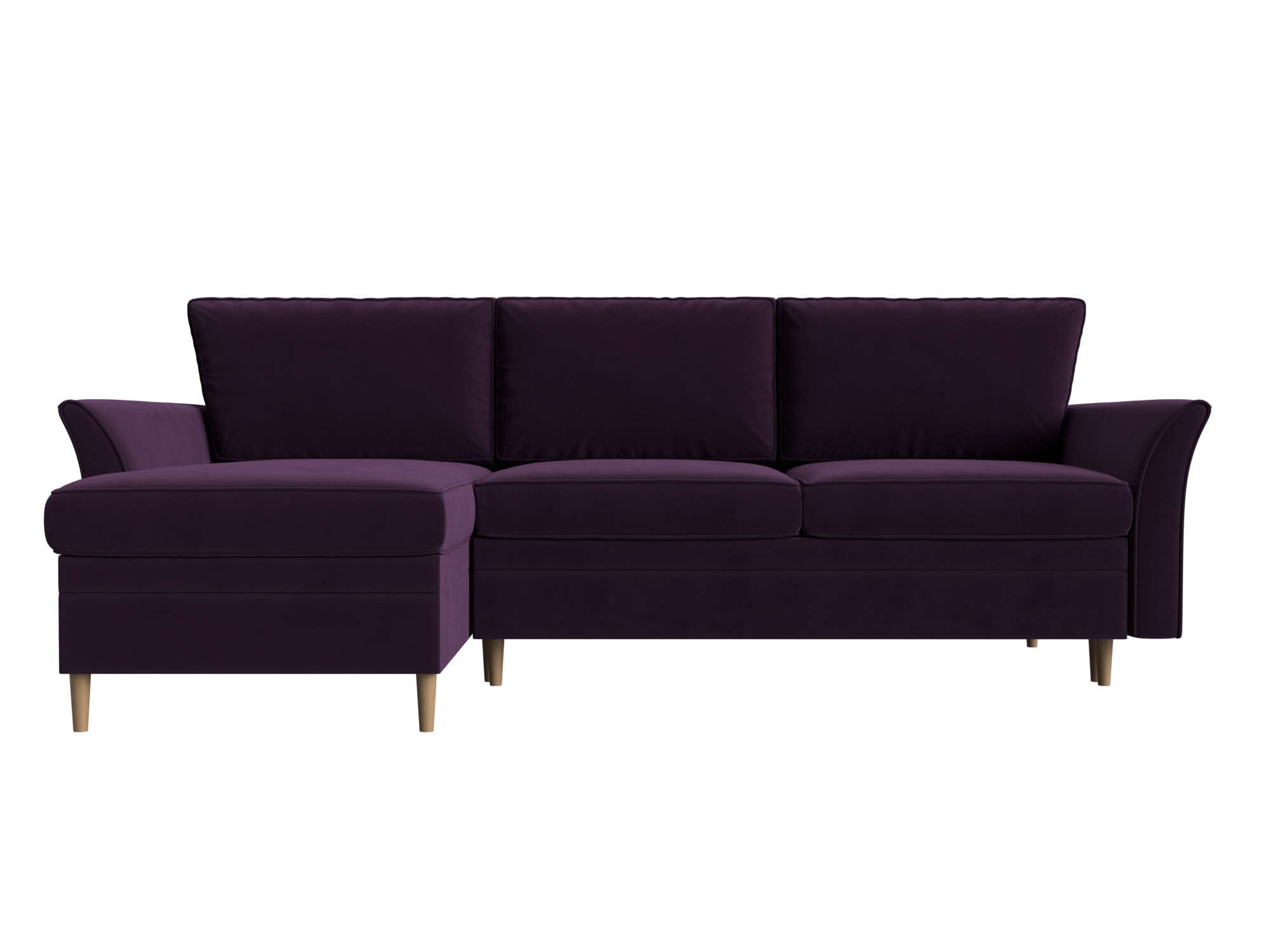 Угловой диван София левый угол (Фиолетовый)