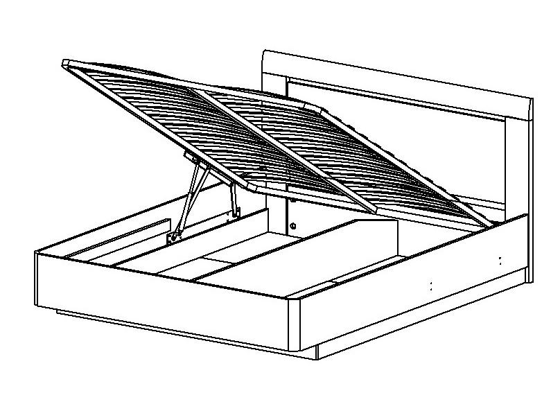 Кровать с подъемным механизмом №28.2 (МК-44)