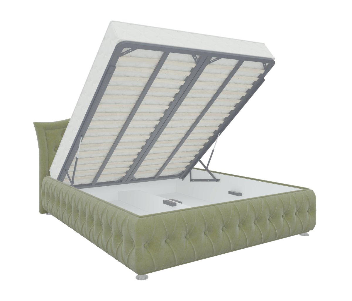 Интерьерная кровать Герда 160 (Зеленый)
