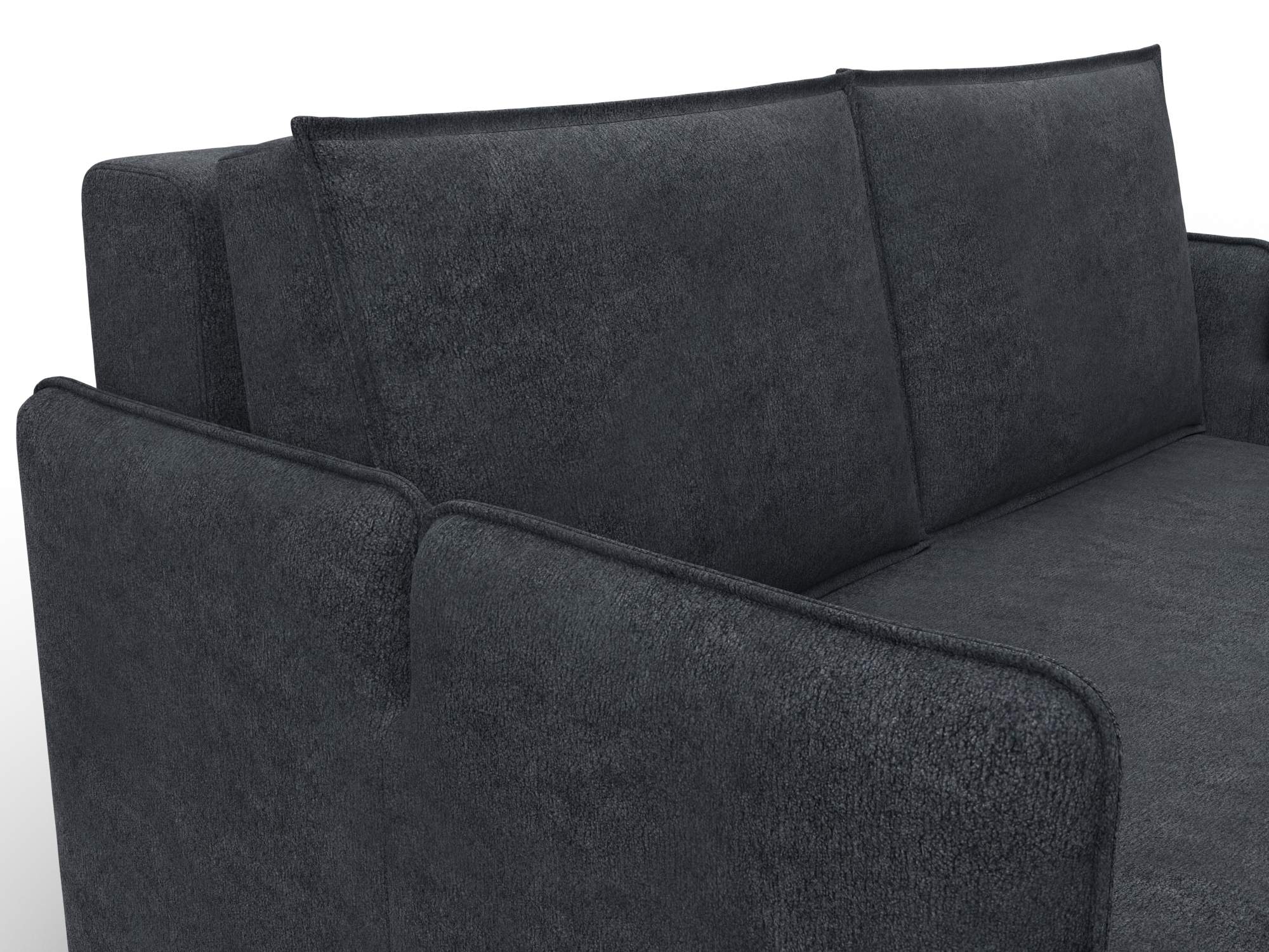 Диван прямой Лига-117 ( LAIM 26 темно-серый )