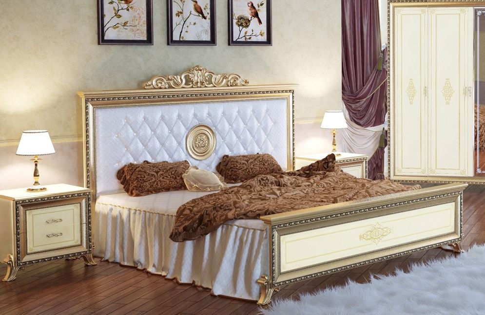 Кровать Версаль с короной (1600) мягкое изголовье