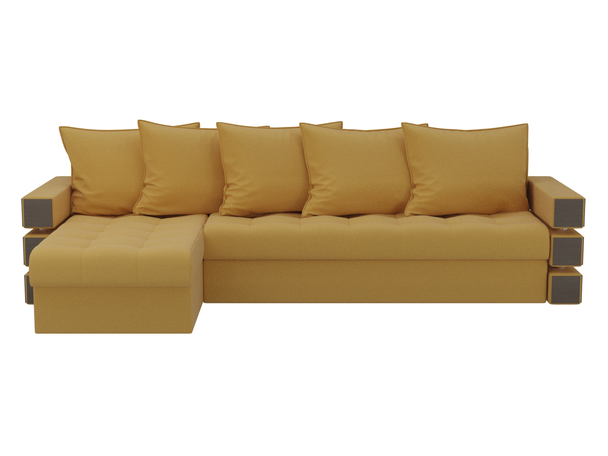 Угловой диван Венеция левый угол (Желтый)