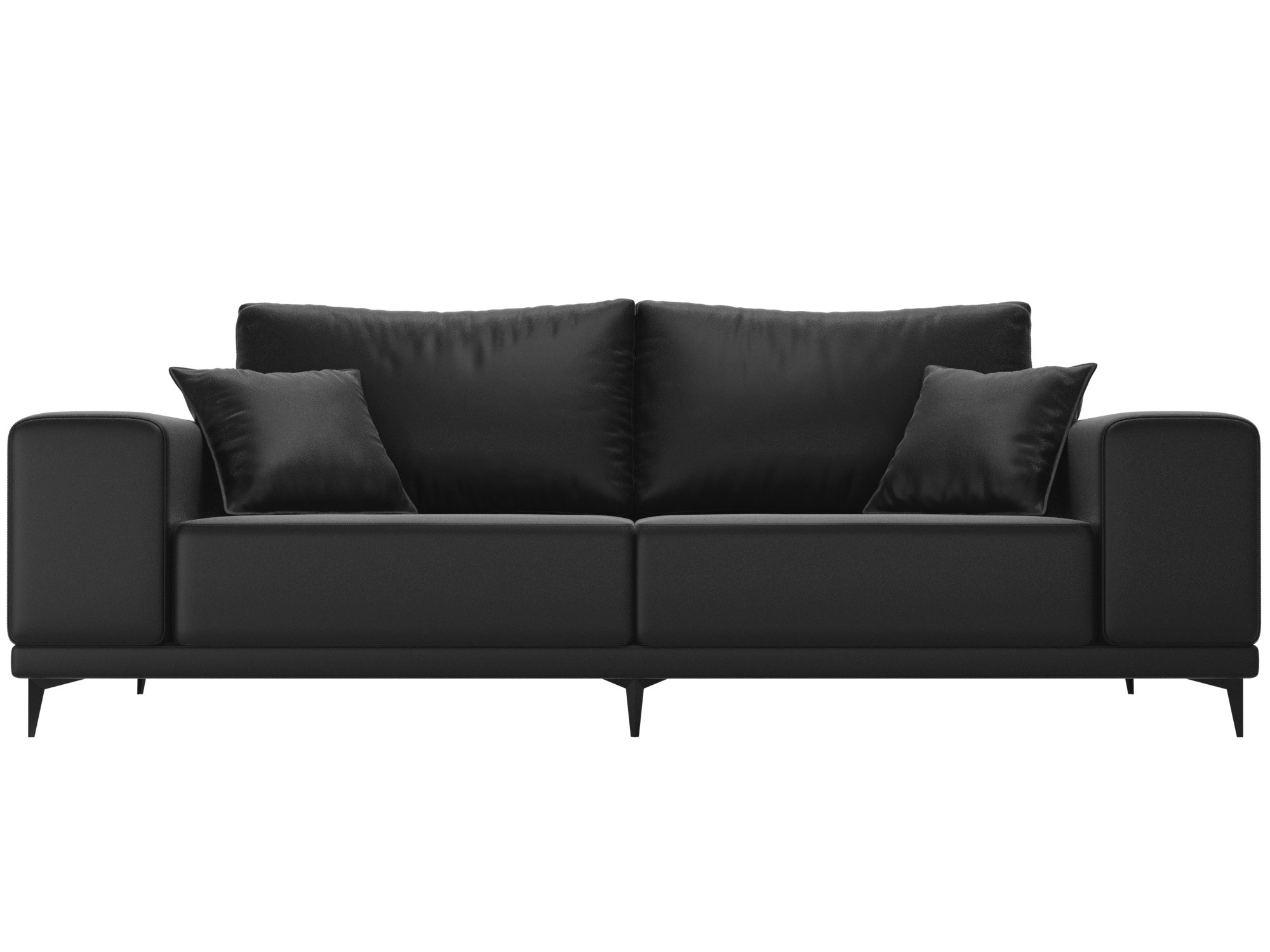 Прямой диван Льюес (Черный)