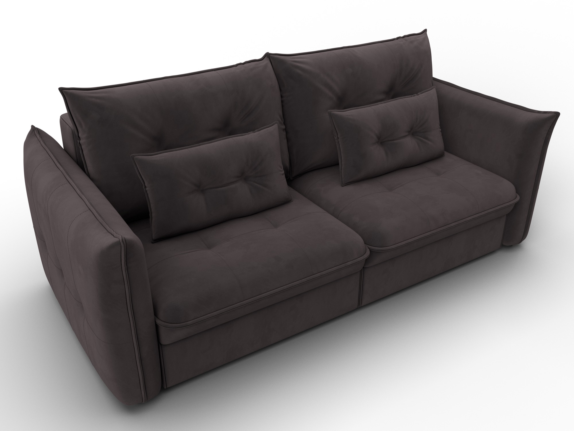 Диван прямой Лига-100 НПБ ( SEVEN 727 коричневый )