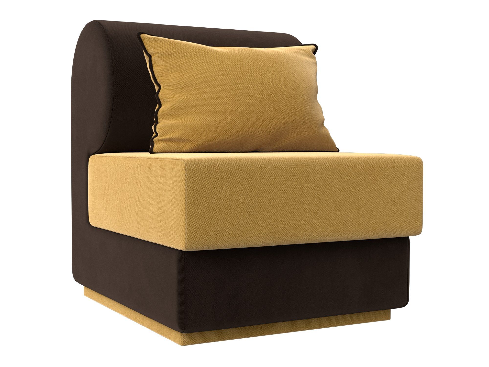 Кресло Кипр (Желтый\коричневый)