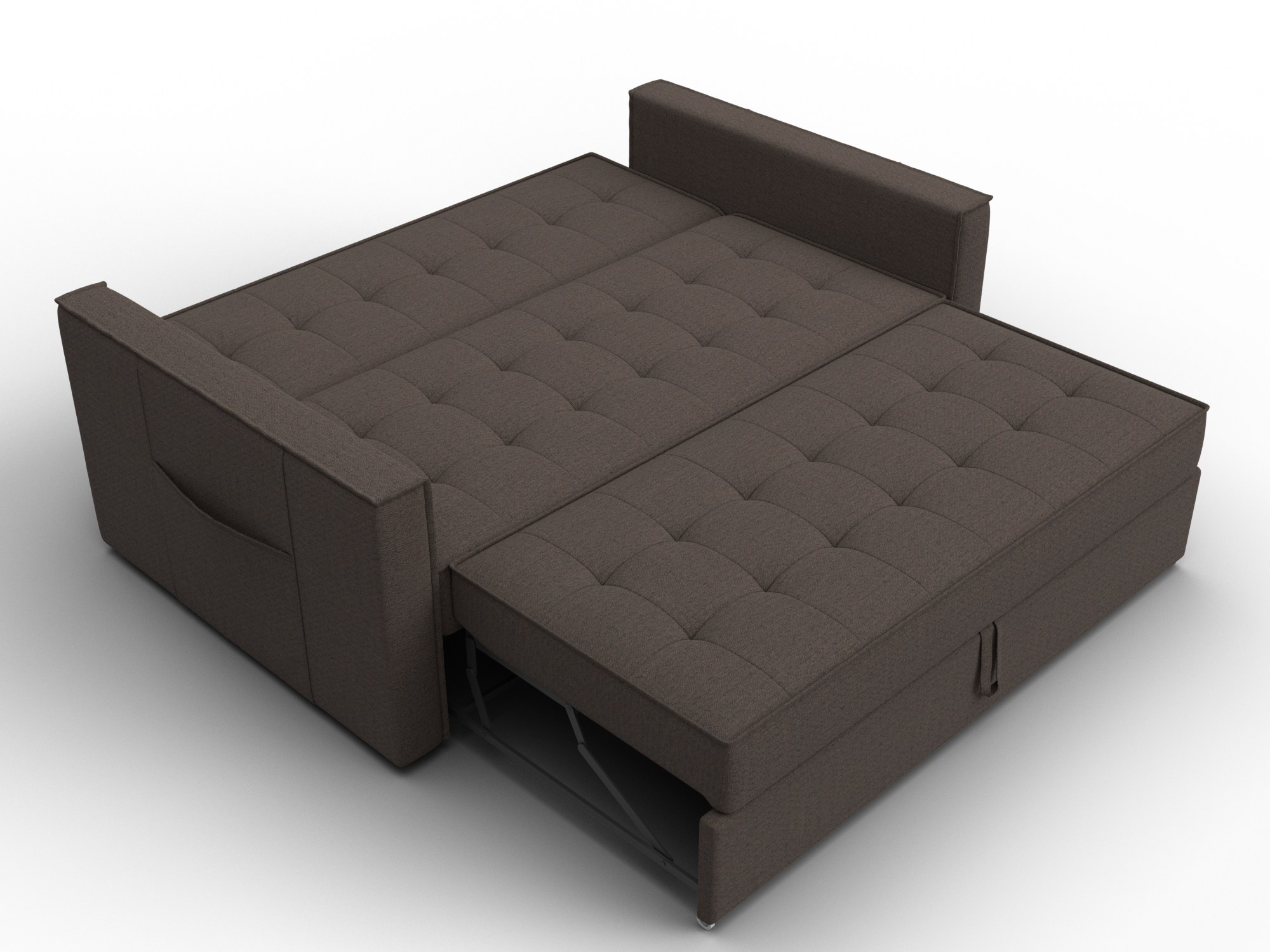 Диван прямой Лига-104 (140) ( Амур 05 коричневый )