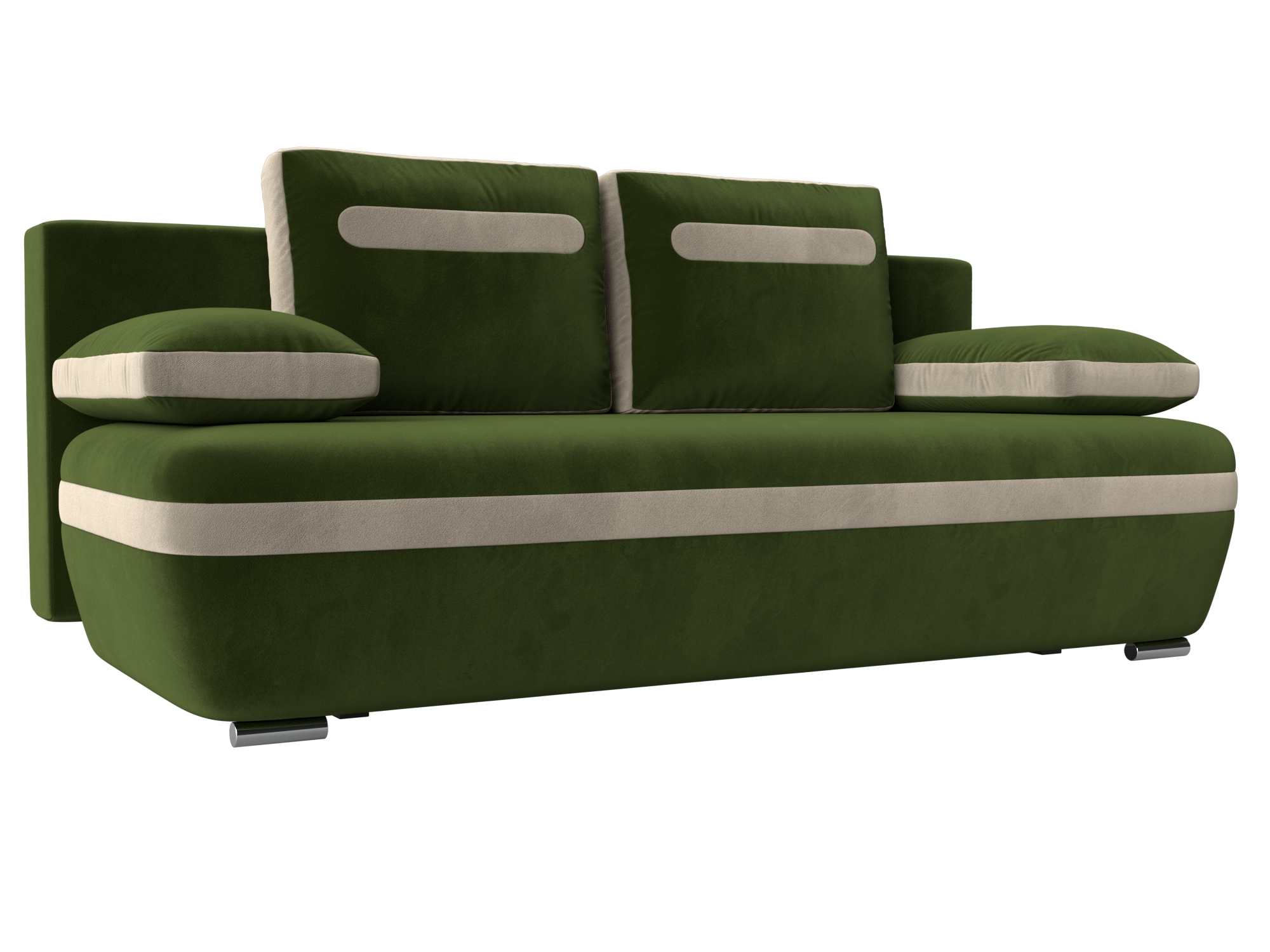 Прямой диван Каир (Зеленый\Бежевый)