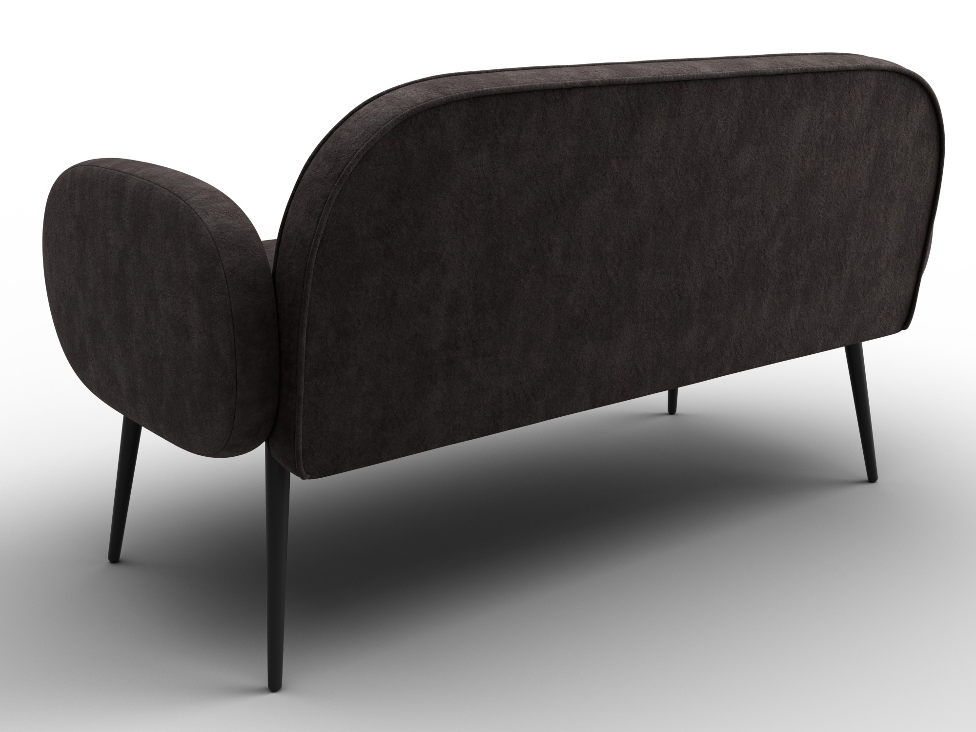 Диван прямой Лига-086 ( BRUT 17 коричневый )