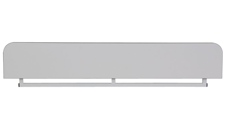 Комплект растущая парта-трансформер Polini kids City D2 с задней приставкой, 120*75 см, белый-серый