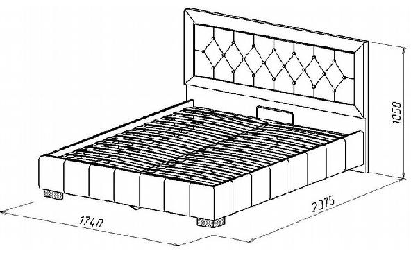 Кровать №246 с подъемным механизмом сл.кость (МК-52)