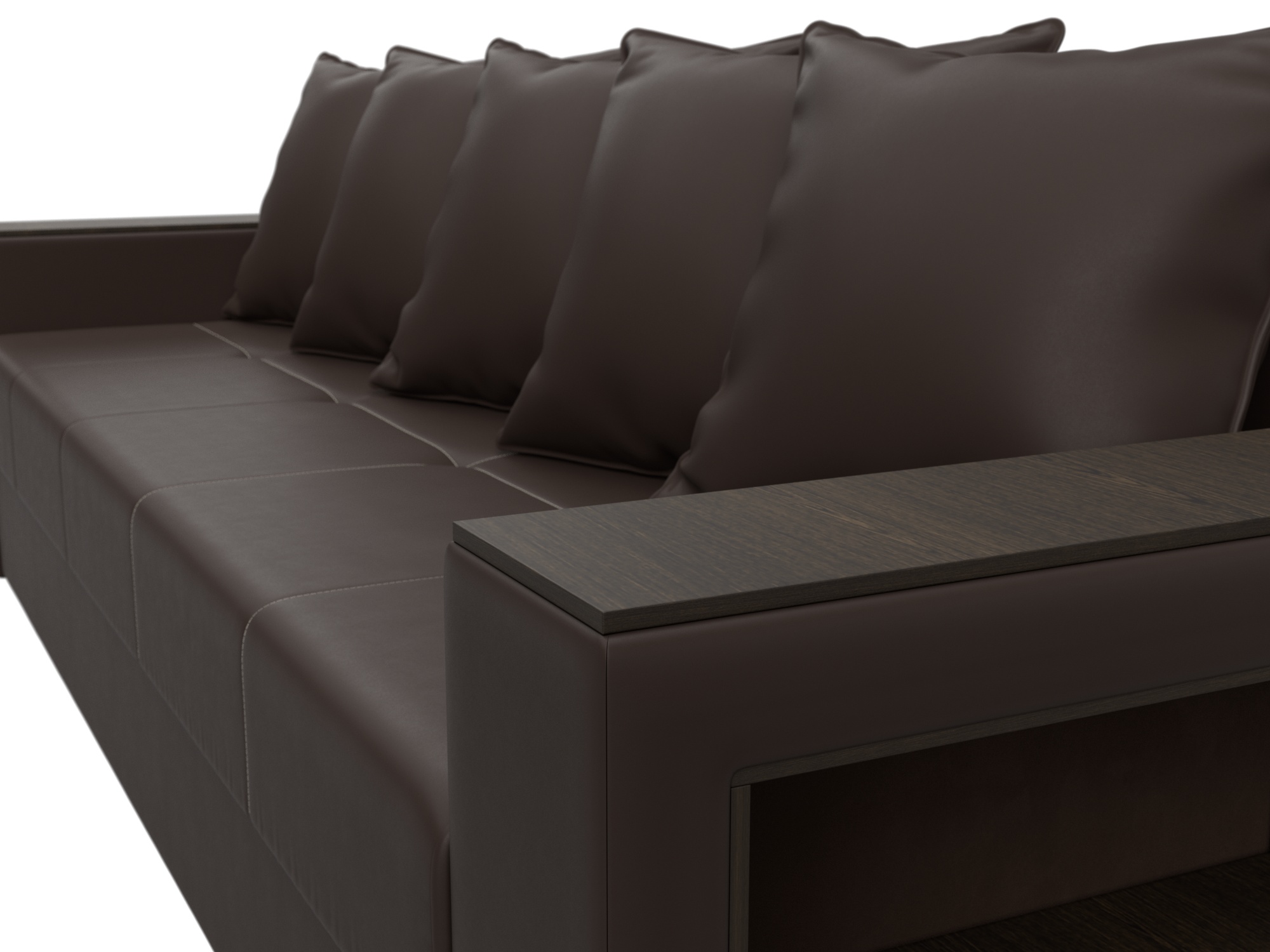 Диван прямой Дубай Лайт ( Коричневый )