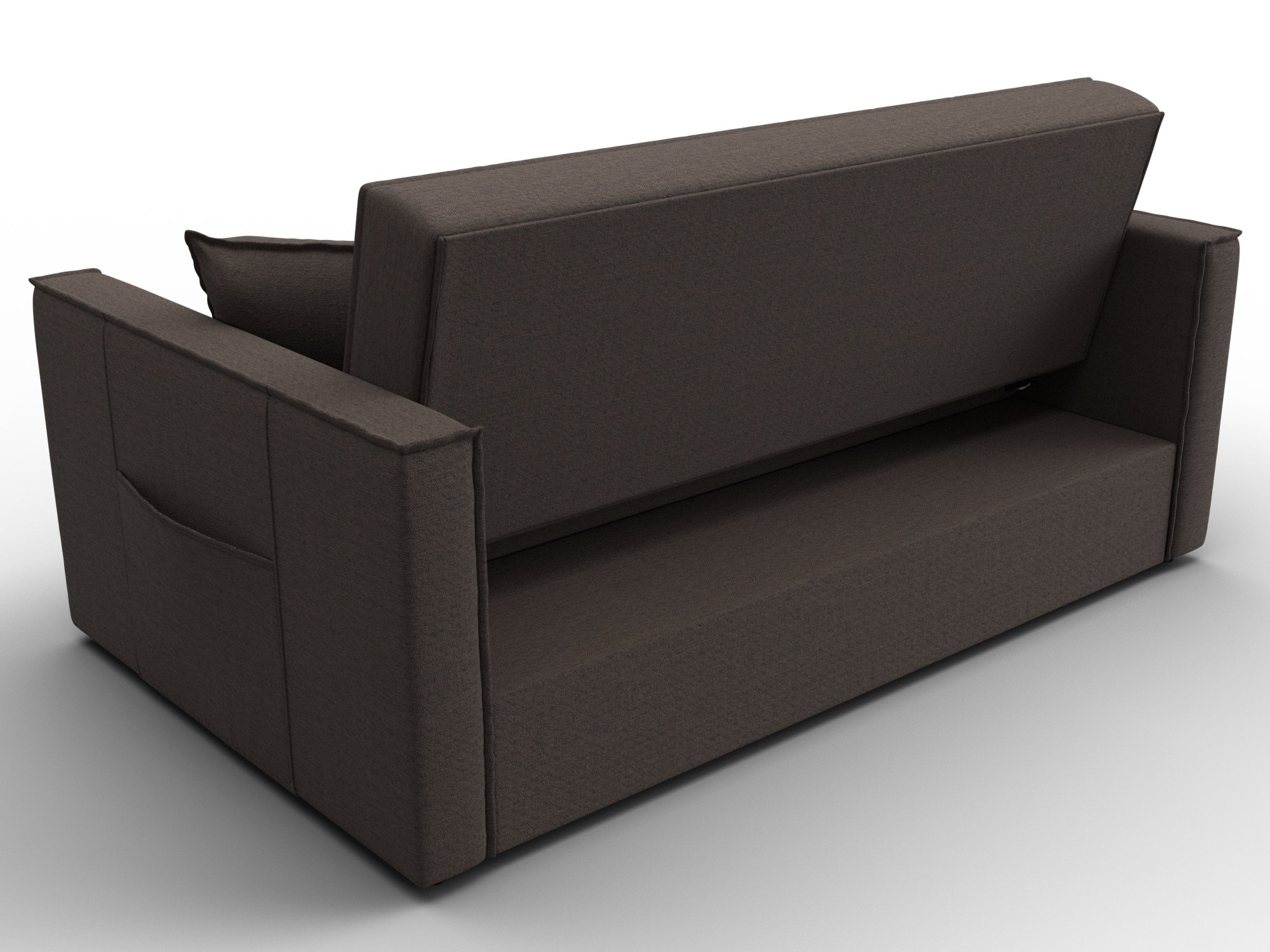 Диван прямой Лига-104 (140) ( Амур 05 коричневый )