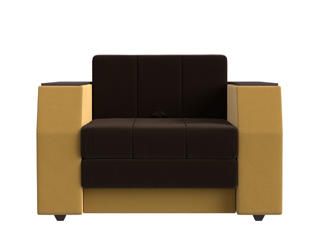Кресло-кровать Атлантида (Коричневый\Желтый)