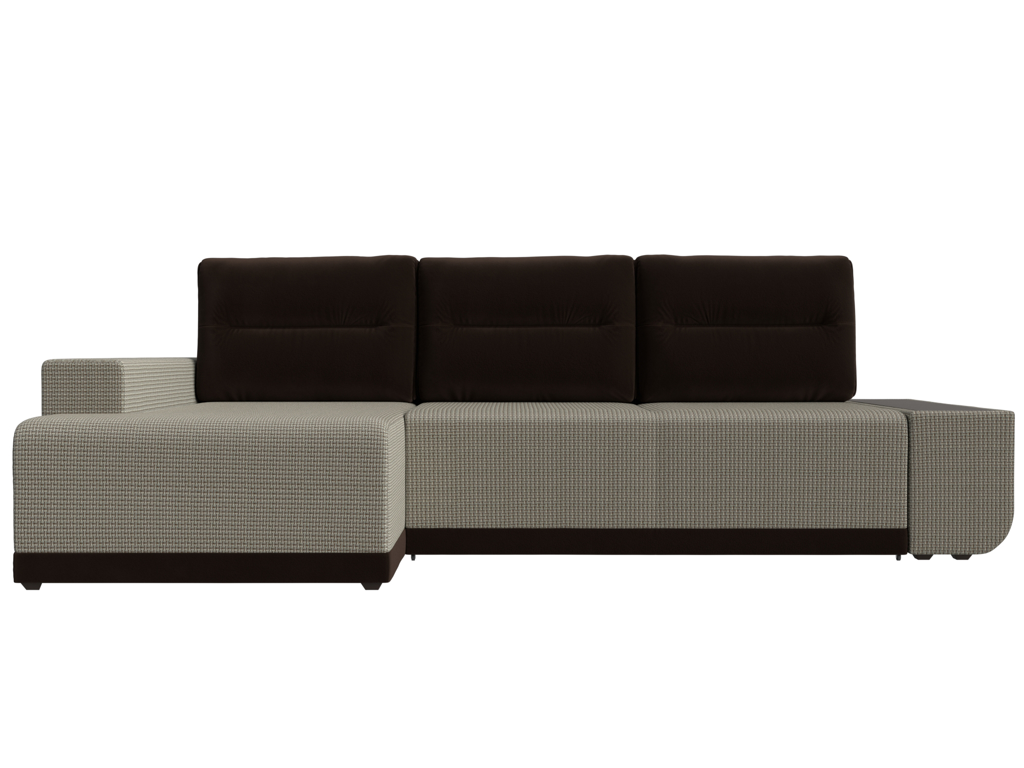 Угловой диван Чикаго левый угол (Корфу 02\коричневый)