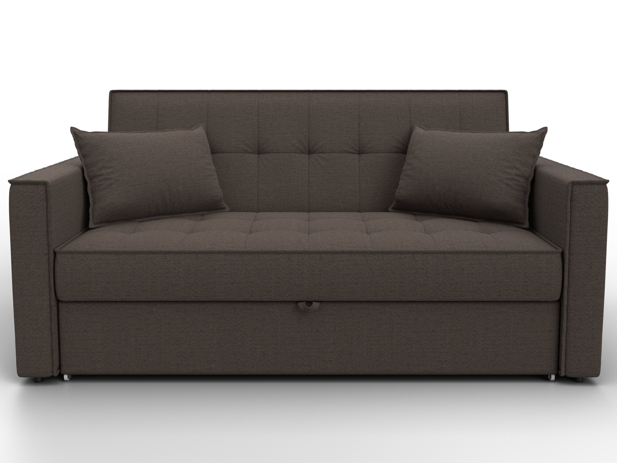 Диван прямой Лига-104 (140) ( Амур 05 коричневый )