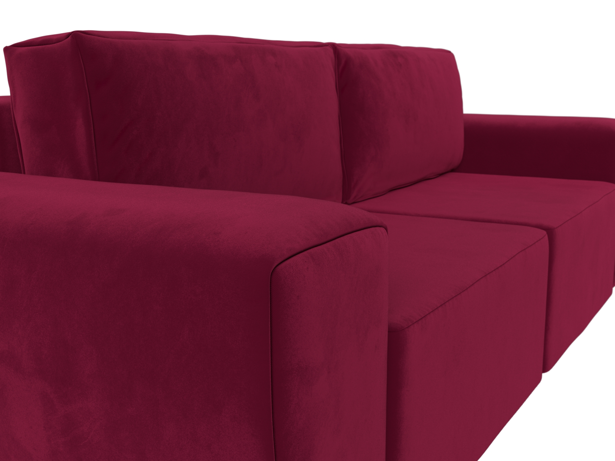 Прямой диван Беккер (Бордовый)