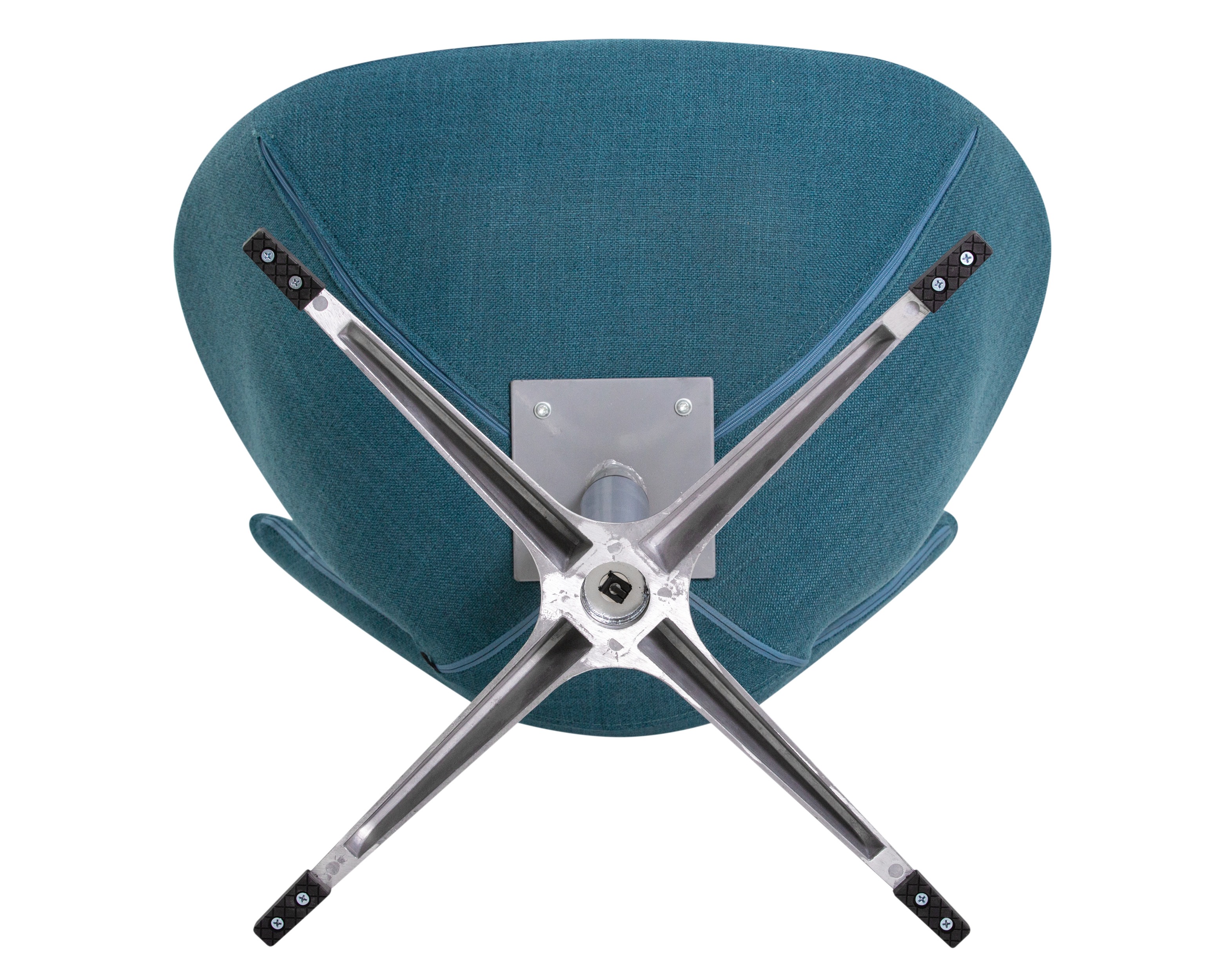 Кресло дизайнерское DOBRIN SWAN (синяя ткань IF6)
