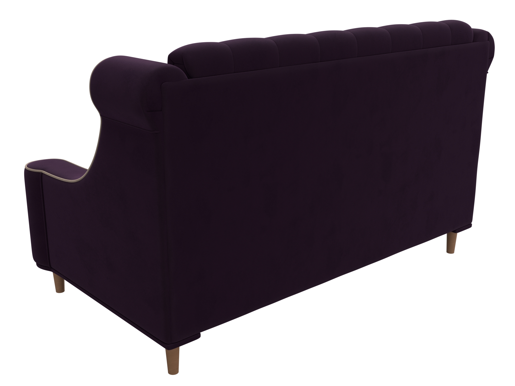 Прямой диван Бронкс (Фиолетовый\Бежевый)