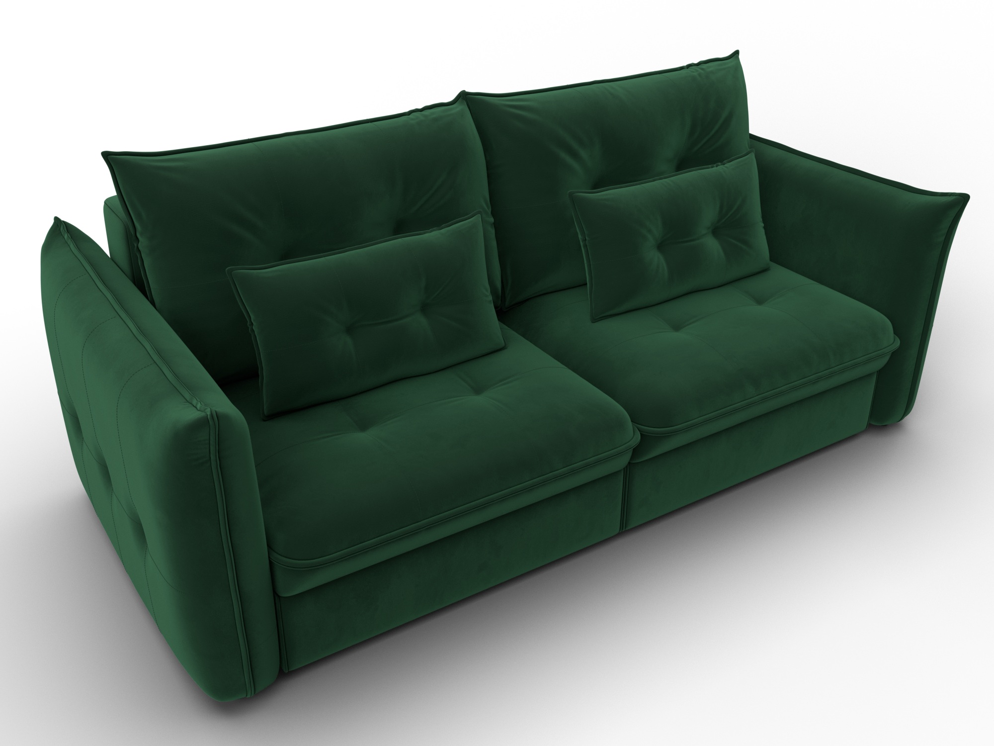 Диван прямой Лига-100 НПБ ( SEVEN 626 зеленый )