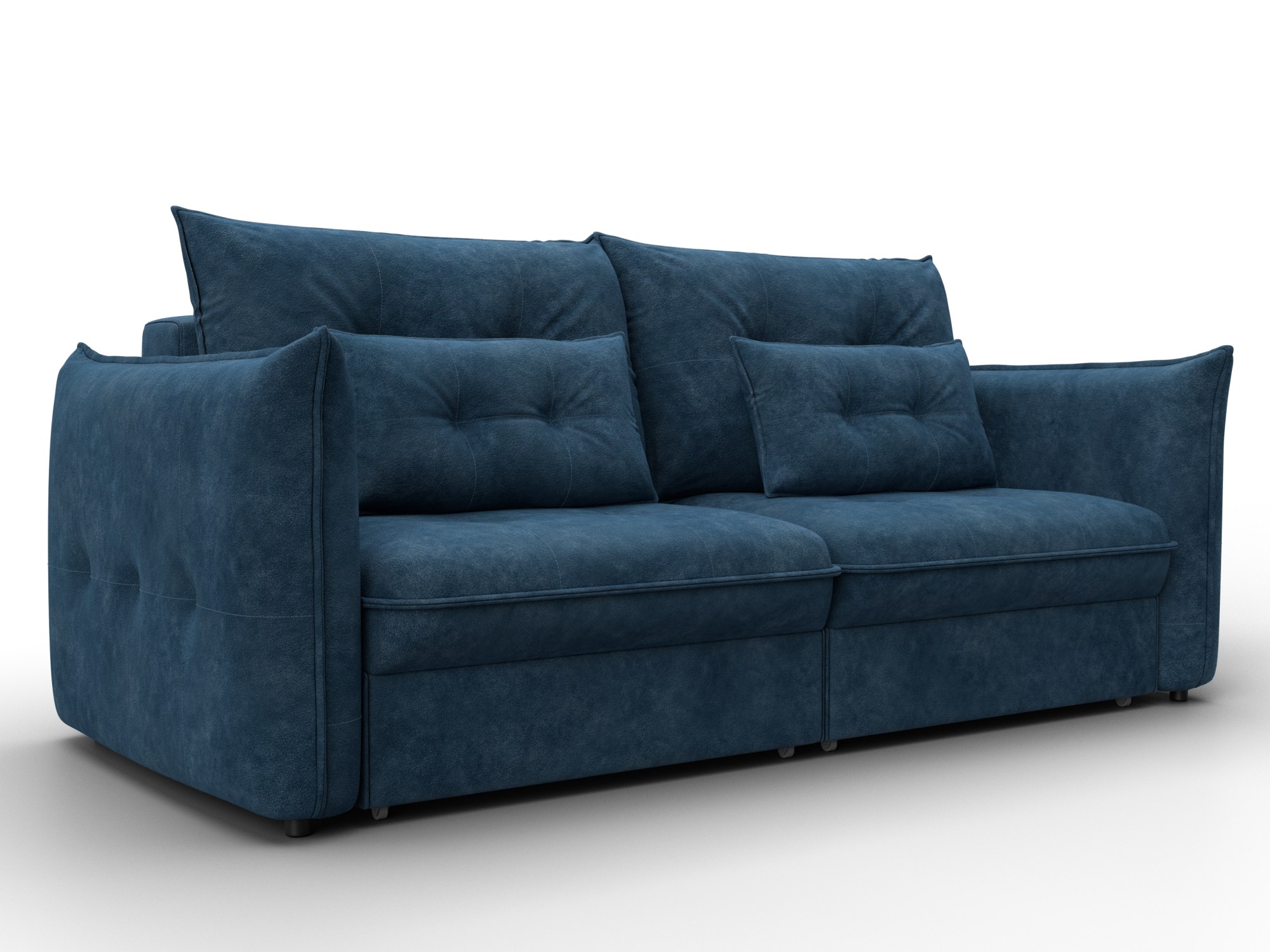 Диван прямой Лига-100 НПБ ( BRUT 11 синий )