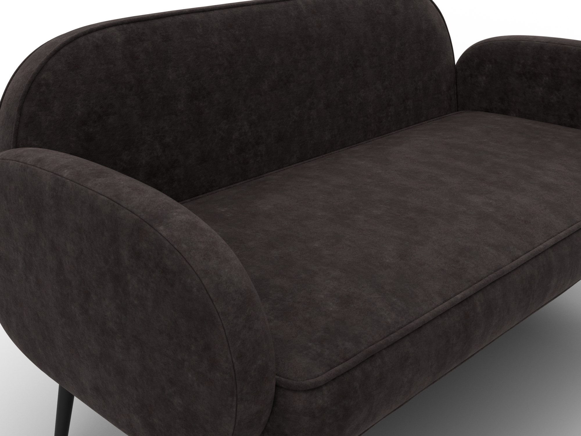 Диван прямой Лига-086 ( BRUT 17 коричневый )