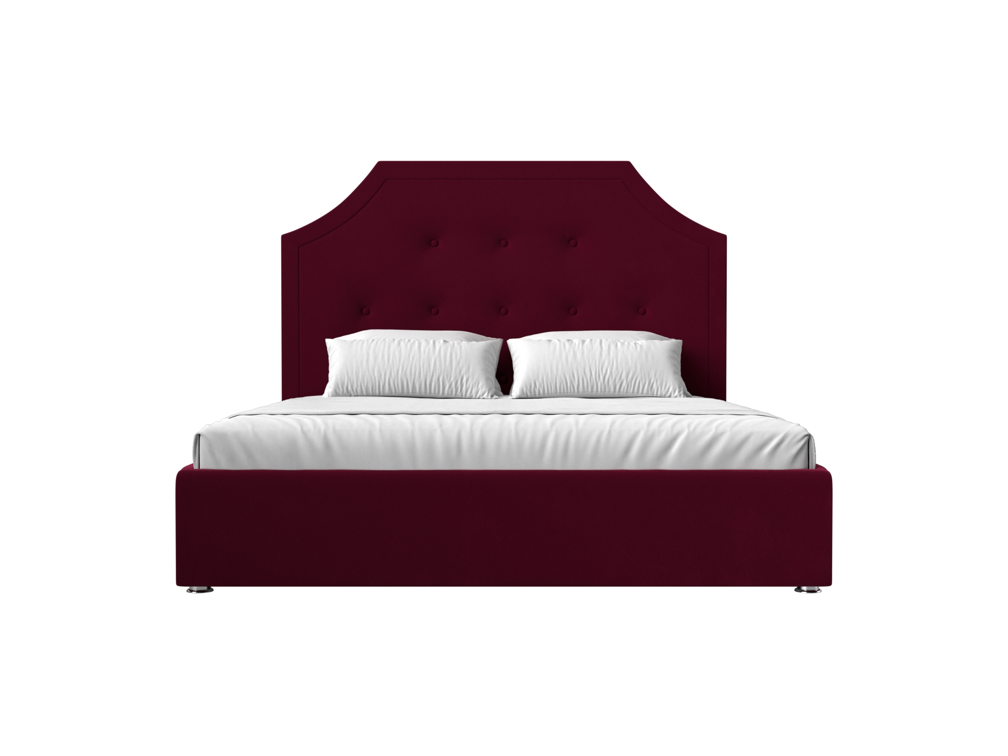 Интерьерная кровать Кантри 160 (Бордовый)