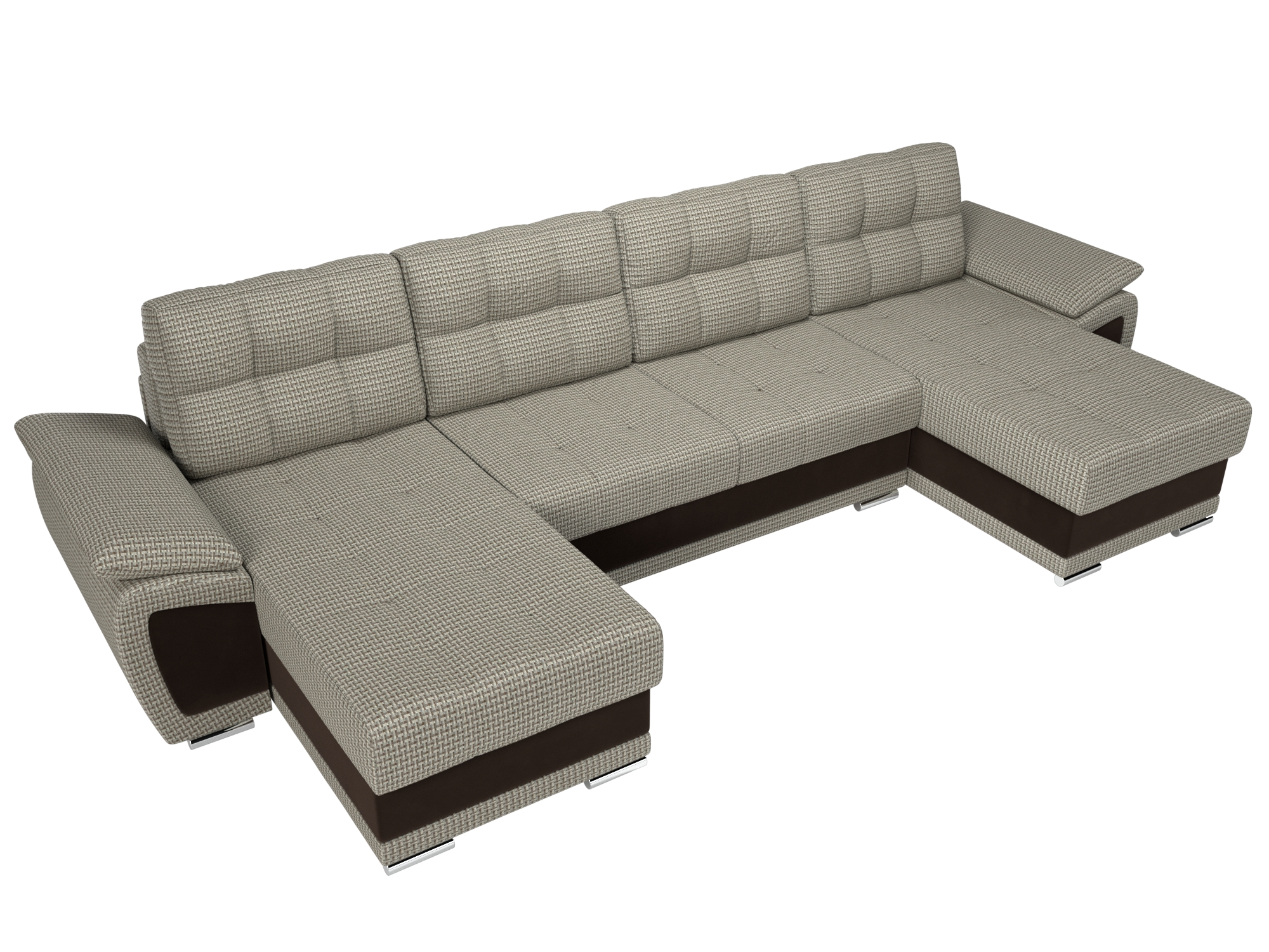 П-образный диван Нэстор (Корфу 02\коричневый)