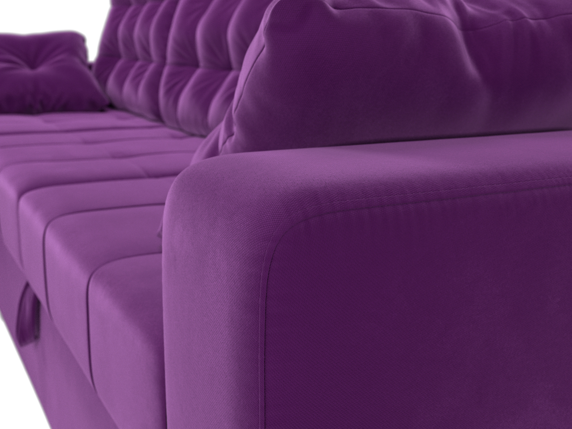 Угловой диван Камелот левый угол (Фиолетовый)