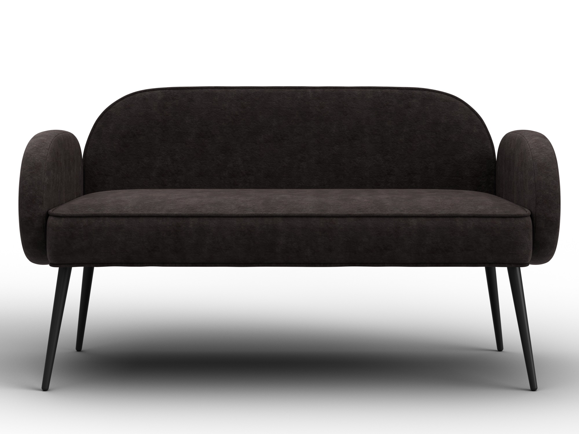 Диван прямой Лига-086 ( BRUT 17 коричневый )