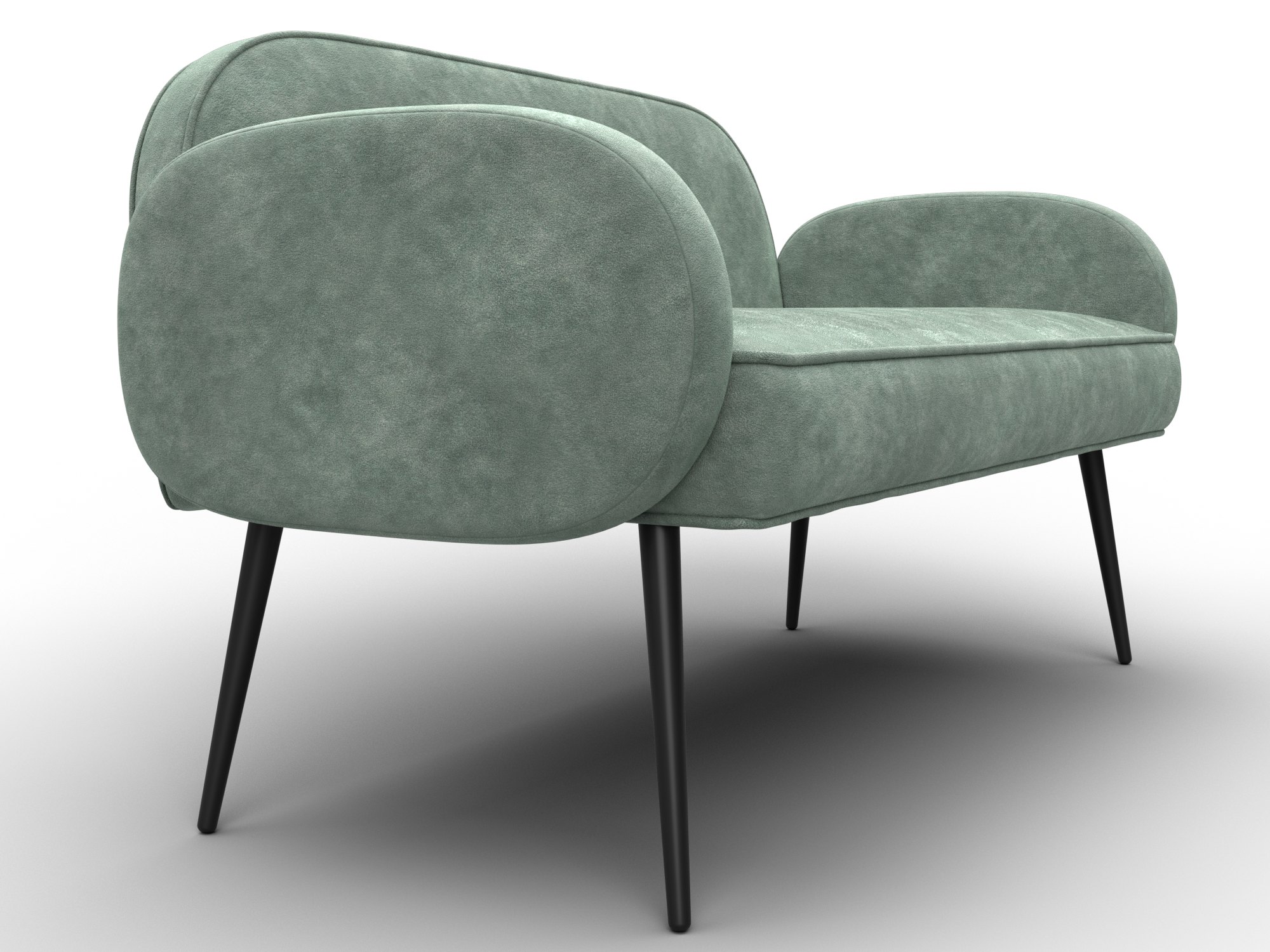 Диван прямой Лига-086 ( BRUT 08 зеленый )